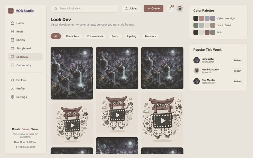 Look dev screen