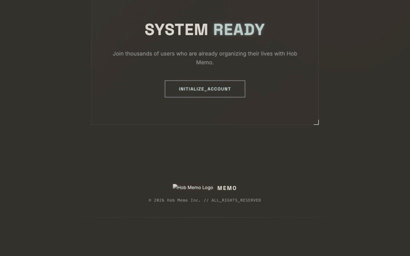 Ready screen