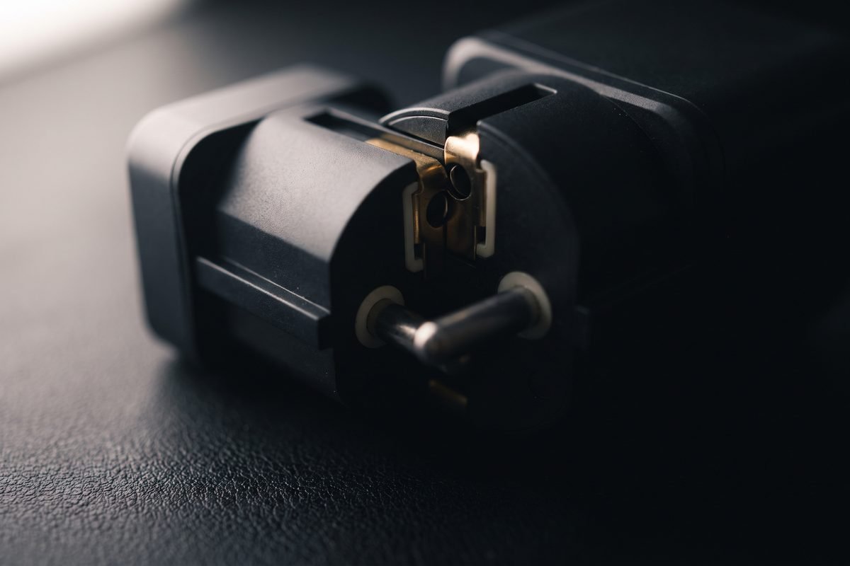 Plug pin assembly, macro detail render