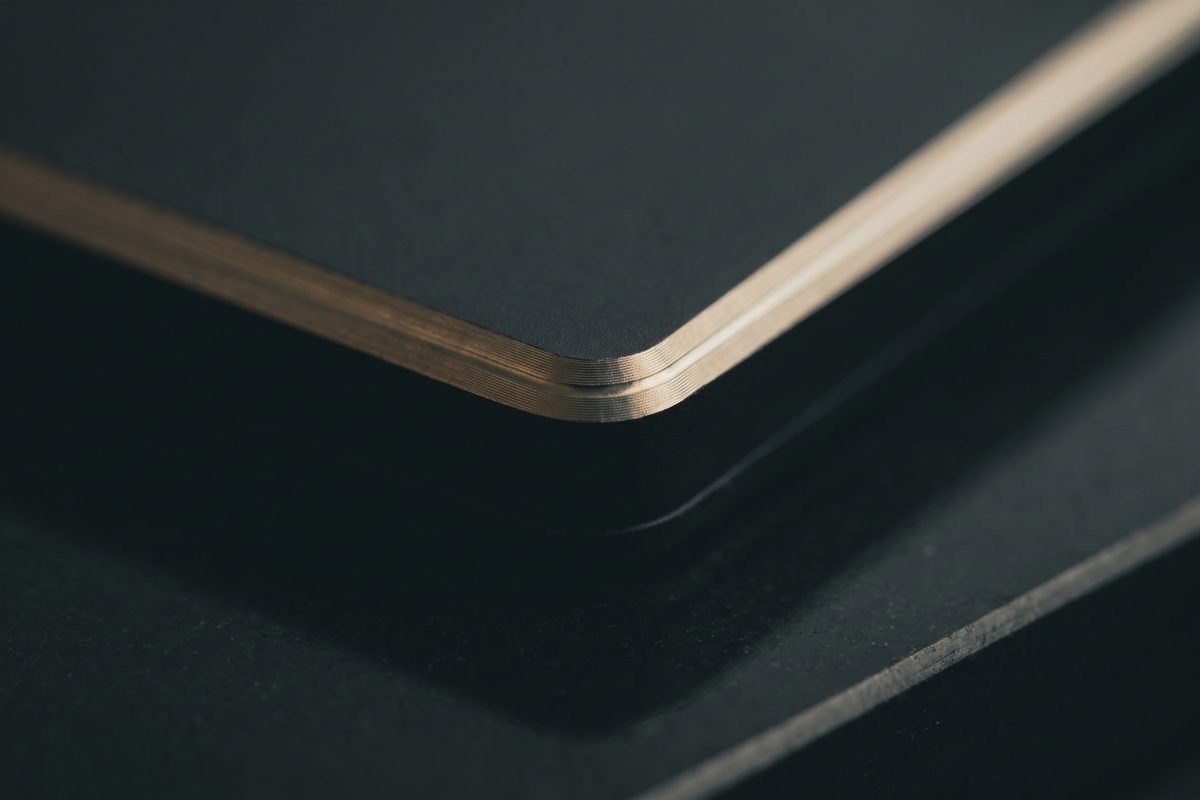 Machined chamfer, macro detail render