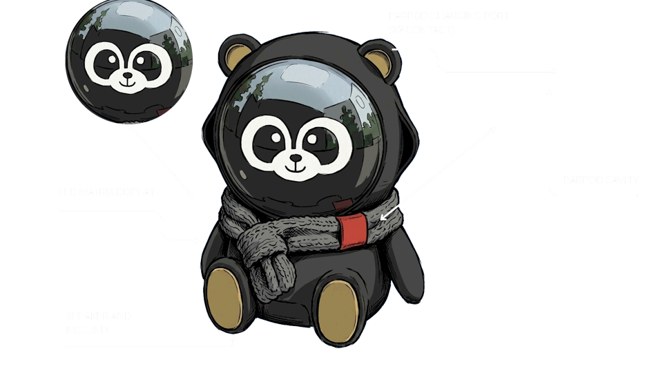 HB·001 component callout drawing