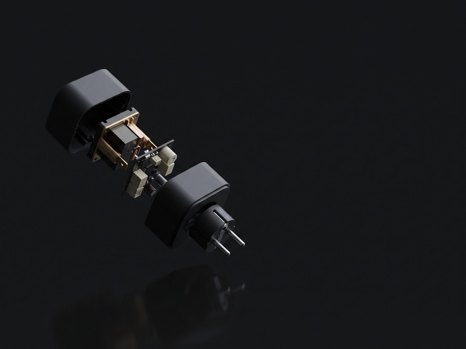 Smart home, exploded design render